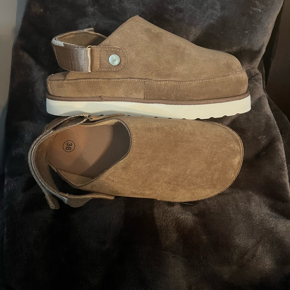 SHEIN Brown Slippers with Cushioned Sole
